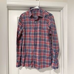 Vineyard Vines Red and Blue Plaid Casual Shirt